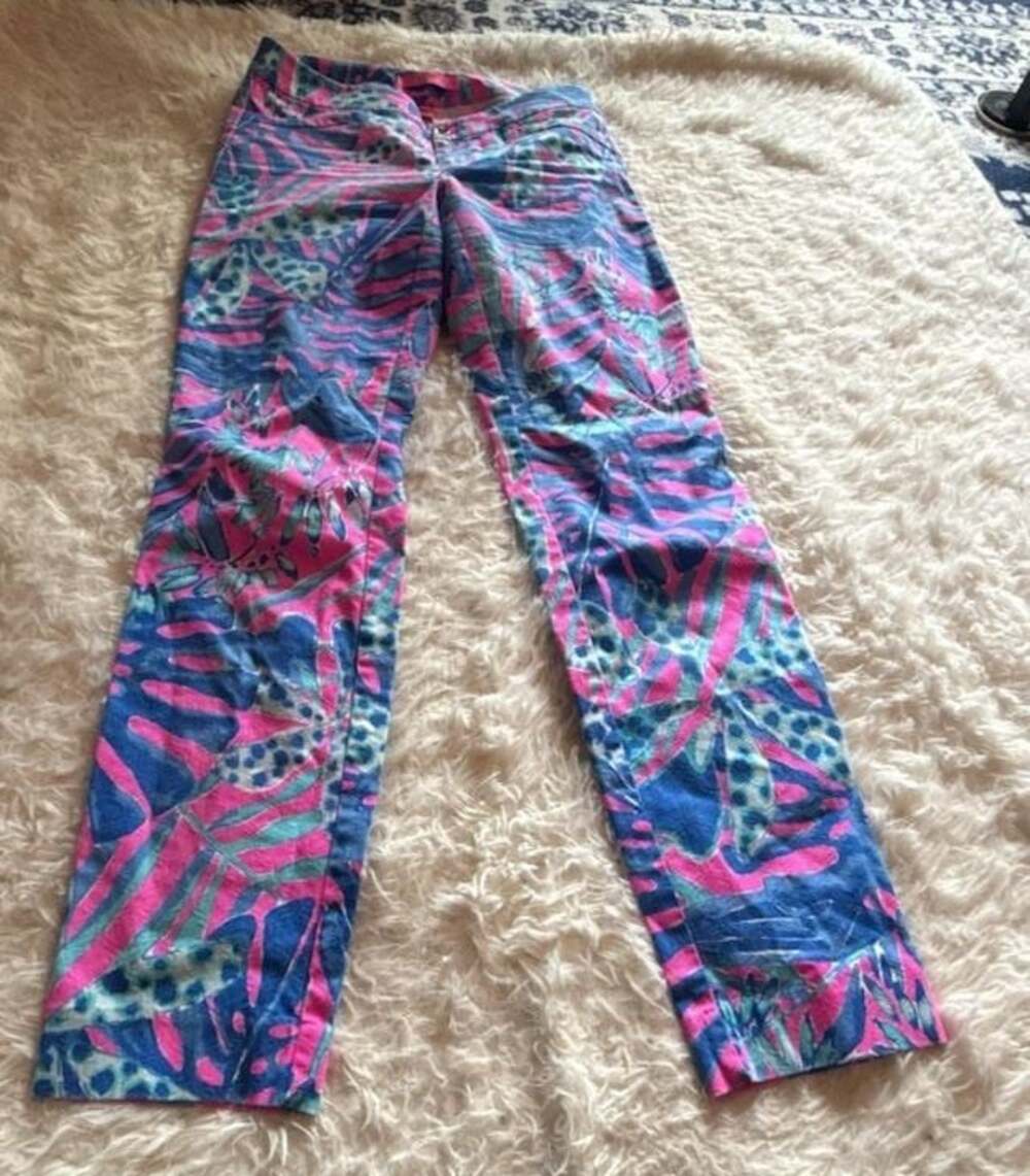 Lilly Pulitzer Kelly Skinny Ankle Pants in Tropical Print